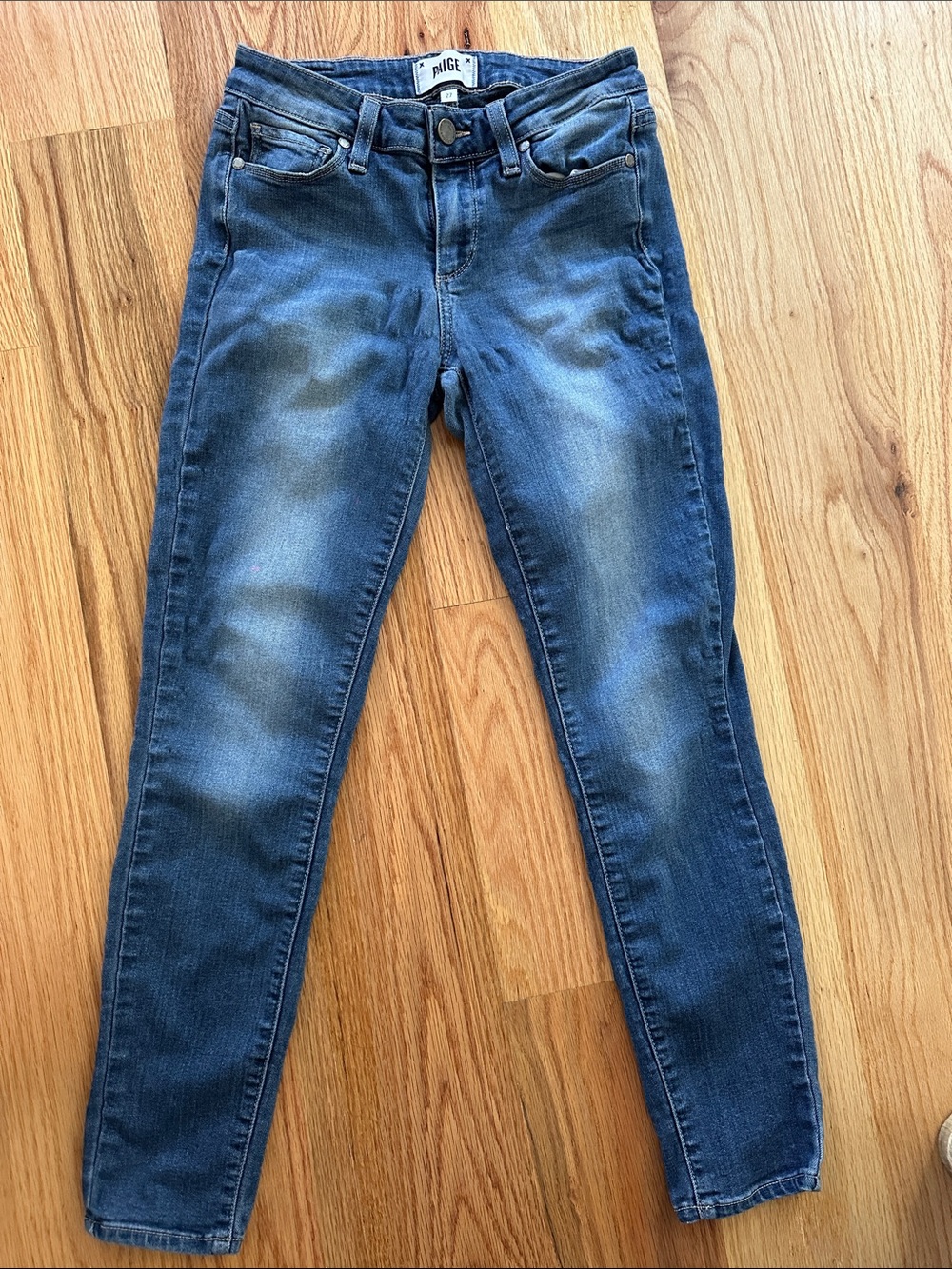 PAIGE Women's Dark Blue Skinny Jeans